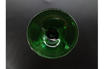 大正〜昭和初期　ガラス　切子　上品な佇まいのグラス10客セット(花、リキュール、ショット、酒器、酒杯、硝子、和ガラス)(R-082899)