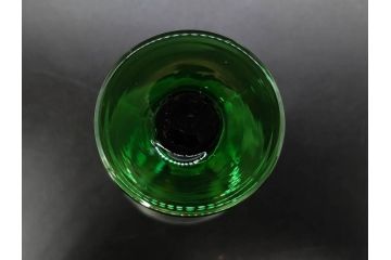 大正〜昭和初期　ガラス　切子　上品な佇まいのグラス10客セット(花、リキュール、ショット、酒器、酒杯、硝子、和ガラス)(R-082899)