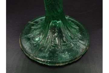 大正〜昭和初期　プレスガラス　和ガラス　気品ある空間に演出するコンポート3点セット(フルーツボウル、果物入れ、デザートディッシュ、タッツア、硝子)(R-082900)