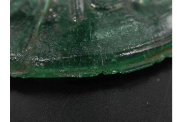 大正〜昭和初期　プレスガラス　和ガラス　気品ある空間に演出するコンポート3点セット(フルーツボウル、果物入れ、デザートディッシュ、タッツア、硝子)(R-082900)