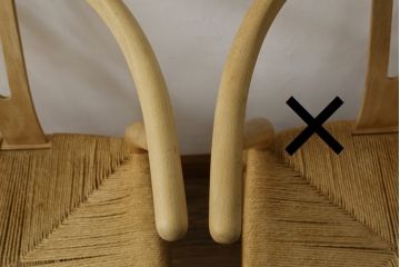 中古　北欧家具　老舗家具メーカー CARL HANSEN & SON(カール・ハンセン&サン)　ハンス J. ウェグナー(HANS J. WEGNER)デザイン　CH24　特徴的なラインを描く美しいフォルムのYチェア(ワイチェア、ダイニングチェア、アームチェア、イス、椅子)(R-082901)
