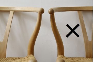 中古　北欧家具　老舗家具メーカー CARL HANSEN & SON(カール・ハンセン&サン)　ハンス J. ウェグナー(HANS J. WEGNER)デザイン　CH24　特徴的なラインを描く美しいフォルムのYチェア(ワイチェア、ダイニングチェア、アームチェア、イス、椅子)(R-082901)