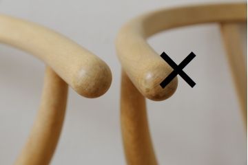 中古　北欧家具　老舗家具メーカー CARL HANSEN & SON(カール・ハンセン&サン)　ハンス J. ウェグナー(HANS J. WEGNER)デザイン　CH24　特徴的なラインを描く美しいフォルムのYチェア(ワイチェア、ダイニングチェア、アームチェア、イス、椅子)(R-082901)
