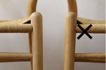 中古　北欧家具　老舗家具メーカー CARL HANSEN & SON(カール・ハンセン&サン)　ハンス J. ウェグナー(HANS J. WEGNER)デザイン　CH24　特徴的なラインを描く美しいフォルムのYチェア(ワイチェア、ダイニングチェア、アームチェア、イス、椅子)(R-082901)