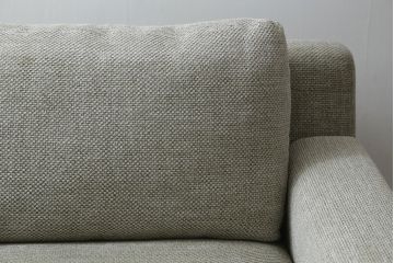 中古　美品　旭川家具　CONDE HOUSE(カンディハウス)　川上元美デザイン　クォード　ウォールナット　落ち着いた雰囲気が素敵な1Pソファ(椅子、イス、アームチェア、一人掛け、1人掛けソファ)(現行定価約66万円)(R-082905)