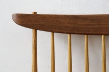 和製ヴィンテージ　ジョージナカシマ　桜製作所　LOUNGE ARM(ラウンジアーム)　One Arm(ワンアーム、片肘)　CN103　モダンに洗練された右アーム付きラウンジチェア(ジョージ・ナカシマ、アームチェア、イス、椅子、板座チェア、ビンテージ)(R-082906)
