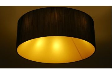 中古　美品　YAMAGIWA(ヤマギワ)　ペンダント照明　BAUMN(バウム)　サークルΦ800mm　ブラックプリーツ加工のエレガントな風合いが魅力のペンダントライト(天井照明、吊り下げ照明)(定価約24万円)(R-082910)