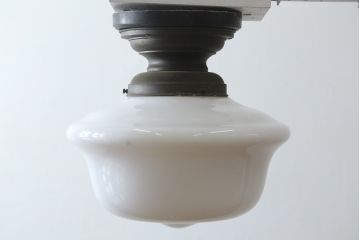 和製ビンテージ　特大!!　温かみを感じるフォルムの天井直付けタイプシーリングライト(天井照明、ヴィンテージ、壁掛け照明、壁付け照明、ウォールライト)(R-082911)