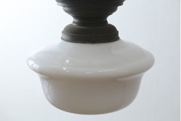 和製ビンテージ　特大!!　温かみを感じるフォルムの天井直付けタイプシーリングライト(天井照明、ヴィンテージ、壁掛け照明、壁付け照明、ウォールライト)(R-082911)