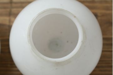 和製アンティーク　大正〜昭和初期　レトロな雰囲気が漂う照明カバー2点セット(電球カバー、ペンダントライトカバー、天井照明カバー、吊り下げ照明カバー、ガラス、硝子)(R-082912)
