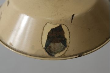 和製アンティーク　レトロなメタルランプシェード2個セット(天井照明、吊り下げ照明、ペンダントライト、電笠)(R-082916)