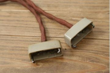 和製アンティーク　レトロなメタルランプシェード2個セット(天井照明、吊り下げ照明、ペンダントライト、電笠)(R-082916)