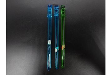戦前　当時物　ガラス製　捻りキセル　簪　マドラー?　レトロな佇まいのキセル・ペン・かんざしなどまとめて9点セット(花、煙管、筆記具、複写ペン、硝子棒、髪飾り、和装小物、アクセサリー)(R-082917)