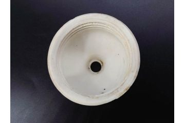 当時物　白磁　菊型　レトロな空間を演出する碍子17点セット(ローゼット、電笠、電灯、照明器具、電材)(R-082919)