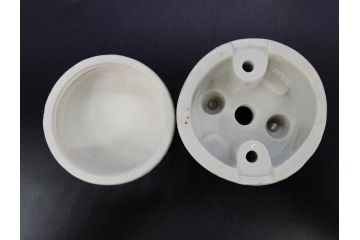 当時物　白磁　菊型　レトロな空間を演出する碍子17点セット(ローゼット、電笠、電灯、照明器具、電材)(R-082919)