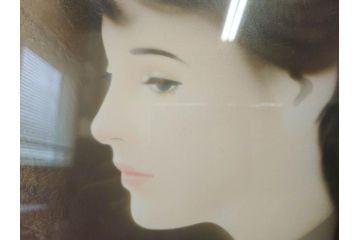 真作　中原脩　「少女」　F6(6号)　絵画(油彩、油絵、人物画、サイン入り、額装、外箱付)(R-082920)