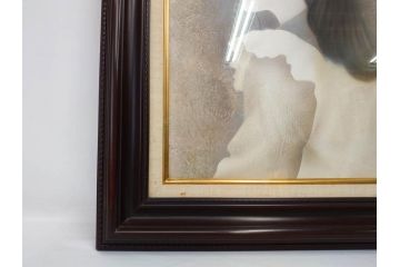真作　中原脩　「少女」　F6(6号)　絵画(油彩、油絵、人物画、サイン入り、額装、外箱付)(R-082920)