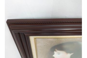 真作　中原脩　「少女」　F6(6号)　絵画(油彩、油絵、人物画、サイン入り、額装、外箱付)(R-082920)