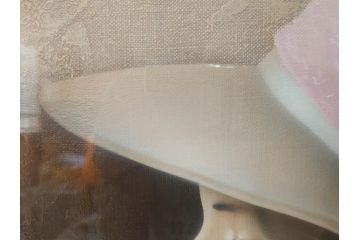 真作　中原脩　「帽子の女」　F8(8号)　絵画(油彩、油絵、人物画、美人画、サイン入り、額装、外箱付)(R-082921)