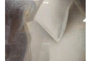 真作　中原脩　「帽子の女」　F8(8号)　絵画(油彩、油絵、人物画、美人画、サイン入り、額装、外箱付)(R-082921)
