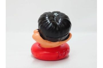 エーザイ　トラベルミン坊や　浮き輪　レトロな雰囲気の貯金箱(人形、コインバンク、ソフビ、置物)(R-082928)