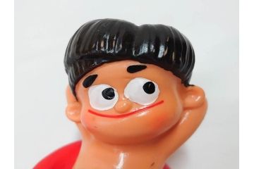 エーザイ　トラベルミン坊や　浮き輪　レトロな雰囲気の貯金箱(人形、コインバンク、ソフビ、置物)(R-082928)