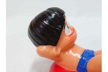 エーザイ　トラベルミン坊や　浮き輪　レトロな雰囲気の貯金箱(人形、コインバンク、ソフビ、置物)(R-082928)