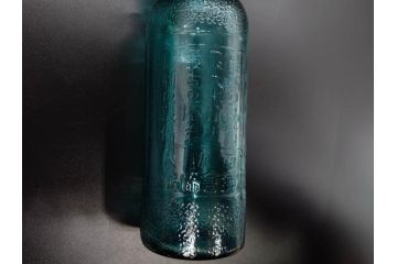 大正〜昭和初期　レトロ　エンボス　時を重ねた味わ深いガラス瓶6点セット(ソースボトル、白玉、三ツ矢、カゴメ、フマキラー、和ガラス、硝子、ビン、ボトル、花瓶、花入、花生、花器、一輪挿し)(R-082931)
