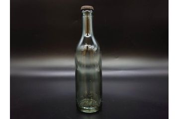 大正〜昭和初期　レトロ　エンボス　空間のアクセントになるガラス瓶7点セット(大日本麦酒株式会社、和ガラス、硝子、ビン、ボトル、花瓶、花入、花生、花器、一輪挿し)(R-082932)