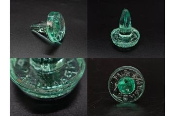大正〜昭和初期　レトロ　エンボス　空間のアクセントになるガラス瓶7点セット(大日本麦酒株式会社、和ガラス、硝子、ビン、ボトル、花瓶、花入、花生、花器、一輪挿し)(R-082932)