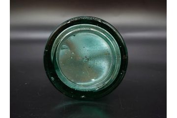 大正〜昭和初期　レトロ　エンボス　空間のアクセントになるガラス瓶7点セット(大日本麦酒株式会社、和ガラス、硝子、ビン、ボトル、花瓶、花入、花生、花器、一輪挿し)(R-082932)