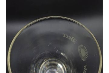 戦前　当時物　アサヒ生ビール　レトロなデザインがおしゃれなグラス4客&ピッチャーセット(ジョッキ、コップ、水差し、ジャグ、ウォーターポット、硝子、ガラス)(R-082933)