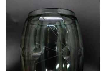 戦前　当時物　ガラス　切子　エナメル　グラス　どこか懐かしさを感じるコップなど5点セット(花、小物入れ、硝子、和ガラス)(R-082934)