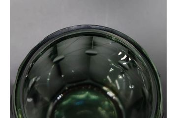 戦前　当時物　ガラス　切子　エナメル　グラス　どこか懐かしさを感じるコップなど5点セット(花、小物入れ、硝子、和ガラス)(R-082934)
