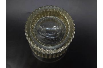 戦前　当時物　ガラス　切子　エナメル　グラス　どこか懐かしさを感じるコップなど5点セット(花、小物入れ、硝子、和ガラス)(R-082934)