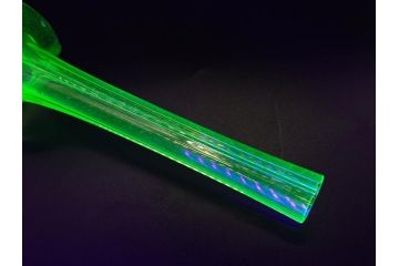 戦前　当時物　ウランガラス　フマキラー　レトロな佇まいのガラス瓶など6点セット(ビン、一輪挿し、花瓶、花入、花生、花器、硝子、和ガラス)(R-082935)
