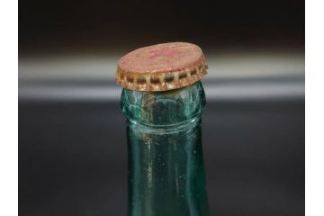 戦前　当時物　ウランガラス　フマキラー　レトロな佇まいのガラス瓶など6点セット(ビン、一輪挿し、花瓶、花入、花生、花器、硝子、和ガラス)(R-082935)