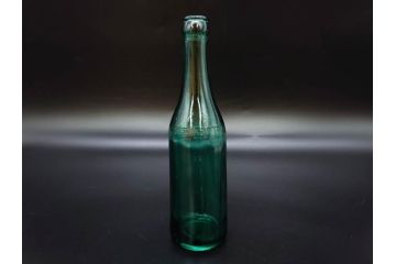戦前　当時物　ウランガラス　フマキラー　レトロな佇まいのガラス瓶など6点セット(ビン、一輪挿し、花瓶、花入、花生、花器、硝子、和ガラス)(R-082935)