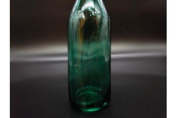 戦前　当時物　ウランガラス　フマキラー　レトロな佇まいのガラス瓶など6点セット(ビン、一輪挿し、花瓶、花入、花生、花器、硝子、和ガラス)(R-082935)