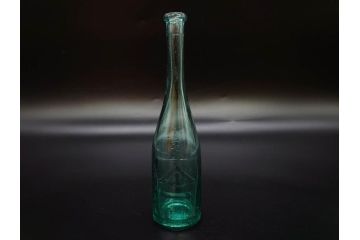 戦前　当時物　ウランガラス　フマキラー　レトロな佇まいのガラス瓶など6点セット(ビン、一輪挿し、花瓶、花入、花生、花器、硝子、和ガラス)(R-082935)