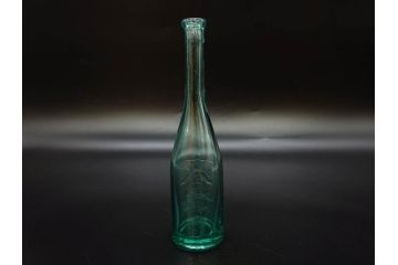 戦前　当時物　ウランガラス　フマキラー　レトロな佇まいのガラス瓶など6点セット(ビン、一輪挿し、花瓶、花入、花生、花器、硝子、和ガラス)(R-082935)