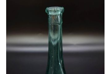 戦前　当時物　ウランガラス　フマキラー　レトロな佇まいのガラス瓶など6点セット(ビン、一輪挿し、花瓶、花入、花生、花器、硝子、和ガラス)(R-082935)
