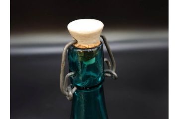 戦前　当時物　ウランガラス　フマキラー　レトロな佇まいのガラス瓶など6点セット(ビン、一輪挿し、花瓶、花入、花生、花器、硝子、和ガラス)(R-082935)
