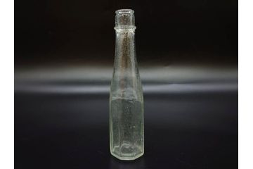 戦前　当時物　ウランガラス　フマキラー　レトロな佇まいのガラス瓶など6点セット(ビン、一輪挿し、花瓶、花入、花生、花器、硝子、和ガラス)(R-082935)