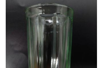 戦前　当時物　優雅な印象を感じるグラス4客セット(桜マーク、硝子、ガラス、コップホルダー付)(R-082936)