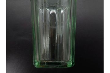 戦前　当時物　優雅な印象を感じるグラス4客セット(桜マーク、硝子、ガラス、コップホルダー付)(R-082936)