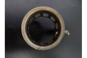 戦前　当時物　優雅な印象を感じるグラス4客セット(桜マーク、硝子、ガラス、コップホルダー付)(R-082936)