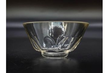 戦前　当時物　切子　アイスクリーム　氷コップ　レトロな雰囲気漂うグラスなど6点セット(デザートカップ、ミニボウル、深皿、小鉢、硝子、ガラス)(R-082938)