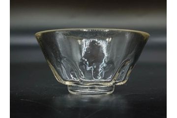 戦前　当時物　切子　アイスクリーム　氷コップ　レトロな雰囲気漂うグラスなど6点セット(デザートカップ、ミニボウル、深皿、小鉢、硝子、ガラス)(R-082938)