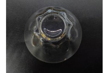 戦前　当時物　切子　アイスクリーム　氷コップ　レトロな雰囲気漂うグラスなど6点セット(デザートカップ、ミニボウル、深皿、小鉢、硝子、ガラス)(R-082938)